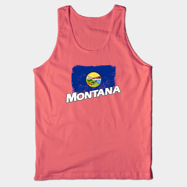 Montana flag Tank Top by PVVD